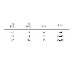 MagnaPlast HT PLUS Złączka do rur żeliwnych HTUG 110mm 12630 Kanalizacja